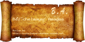 Büchelmayer Amadea névjegykártya